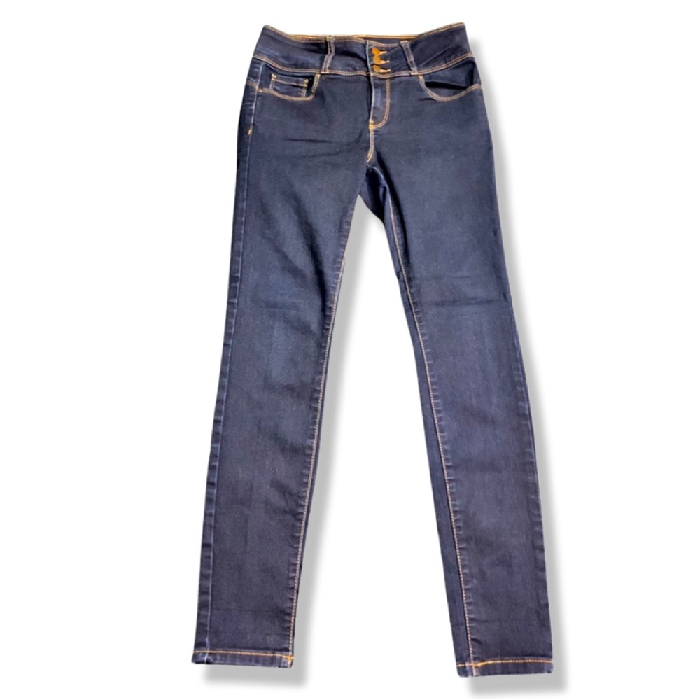 Woman's Wanna Betta Butt Jeans,Dark Blue,Skinny,Stretch Jeans - Picture 3 of 8